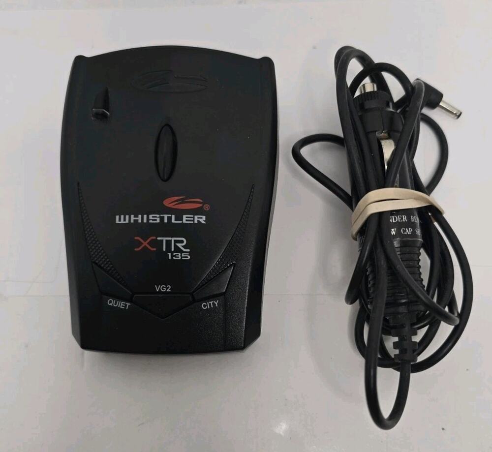EUC Whistler XTR 135 Radar Detector - With Power Supply - TESTED & WORKING